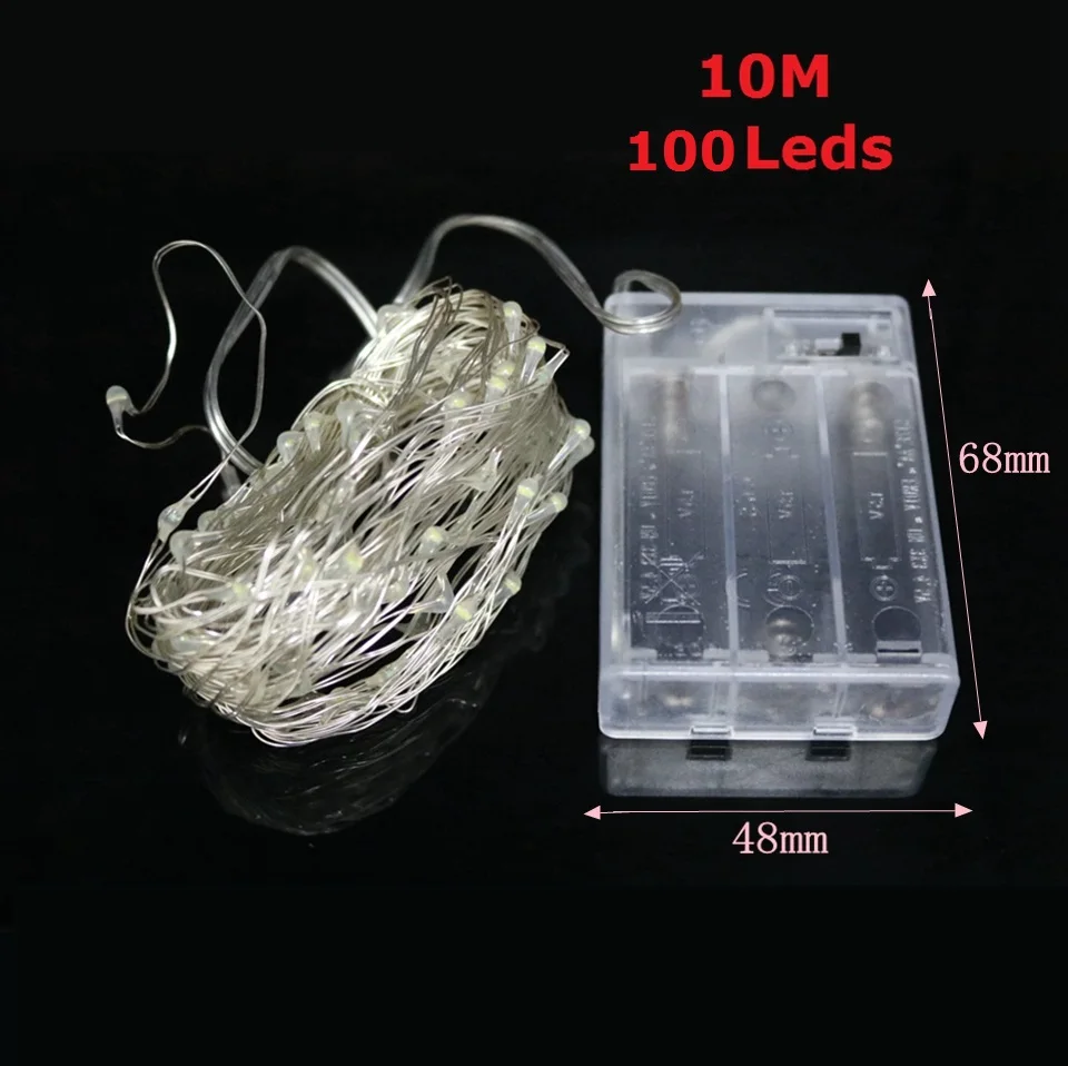 2M Battery Copper Silver Wire LED Christmas lights AA battery Powered Christmas Tree Lights string lights for Wedding holiday 2M Battery Copper Silver Wire LED Christmas lights AA battery Powered Christmas Tree Lights string lights for Wedding holiday