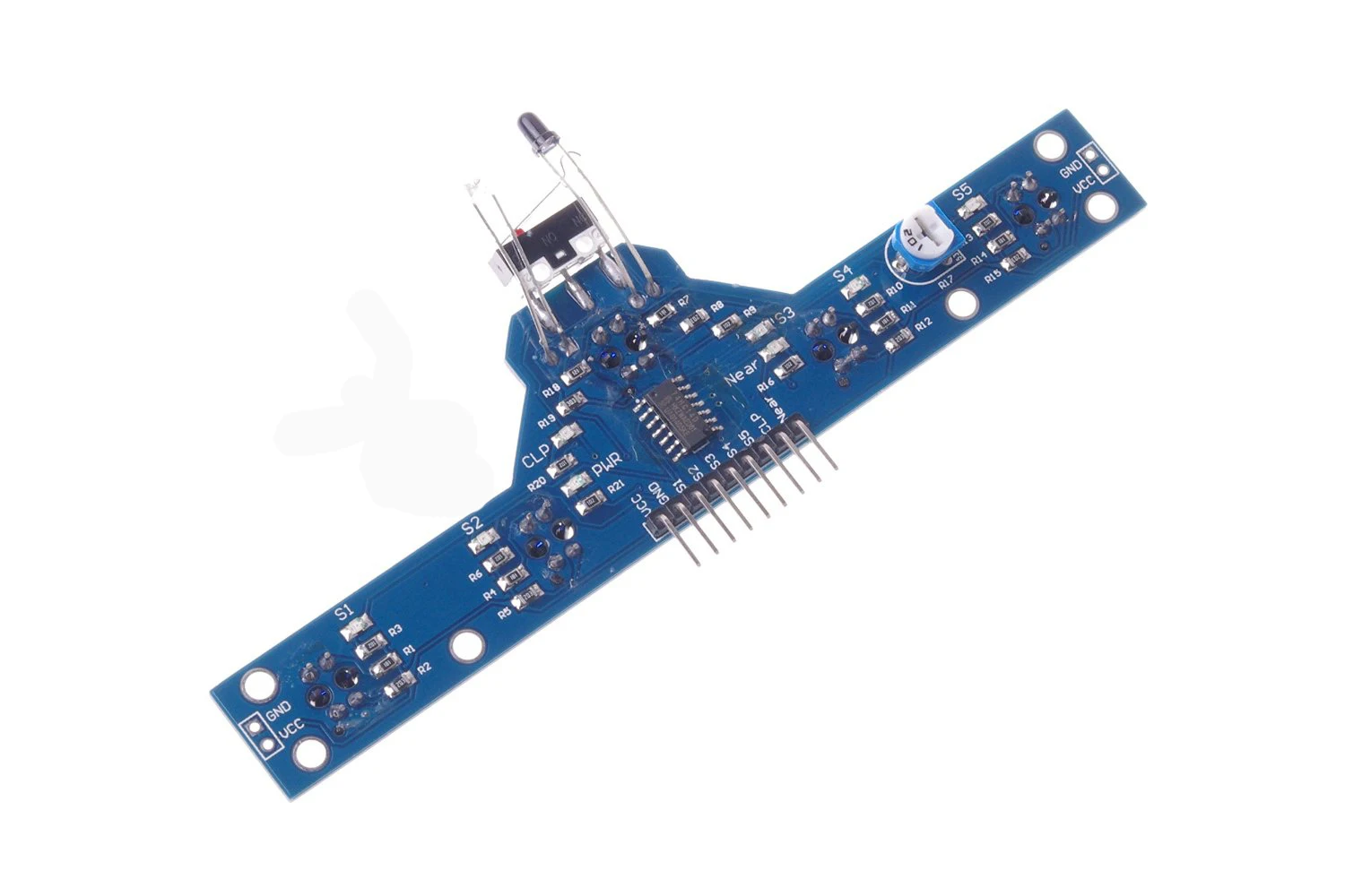 

Five Channel Infrared Detection Tracing Photoelectric Sensor Tracking Module for arduino