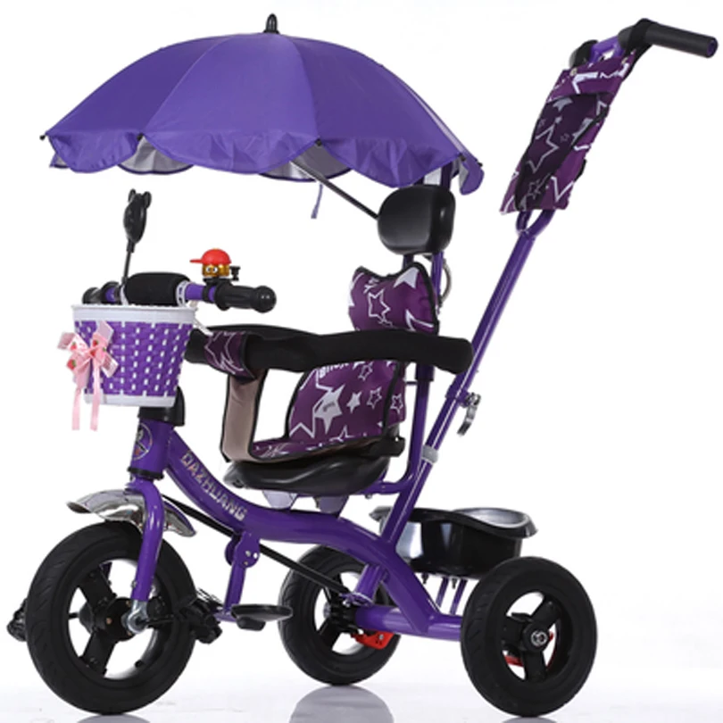 Baby child tricycle trolley baby stroller high quality pneumatic tire