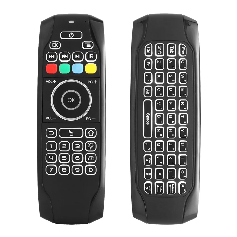 

G7 2.4G Backlit Wireless Air Mouse with Keyboard 6-Axis Gyro Smart Remote Control For X96 mini T9 T95Q and Mi box Android TV Box