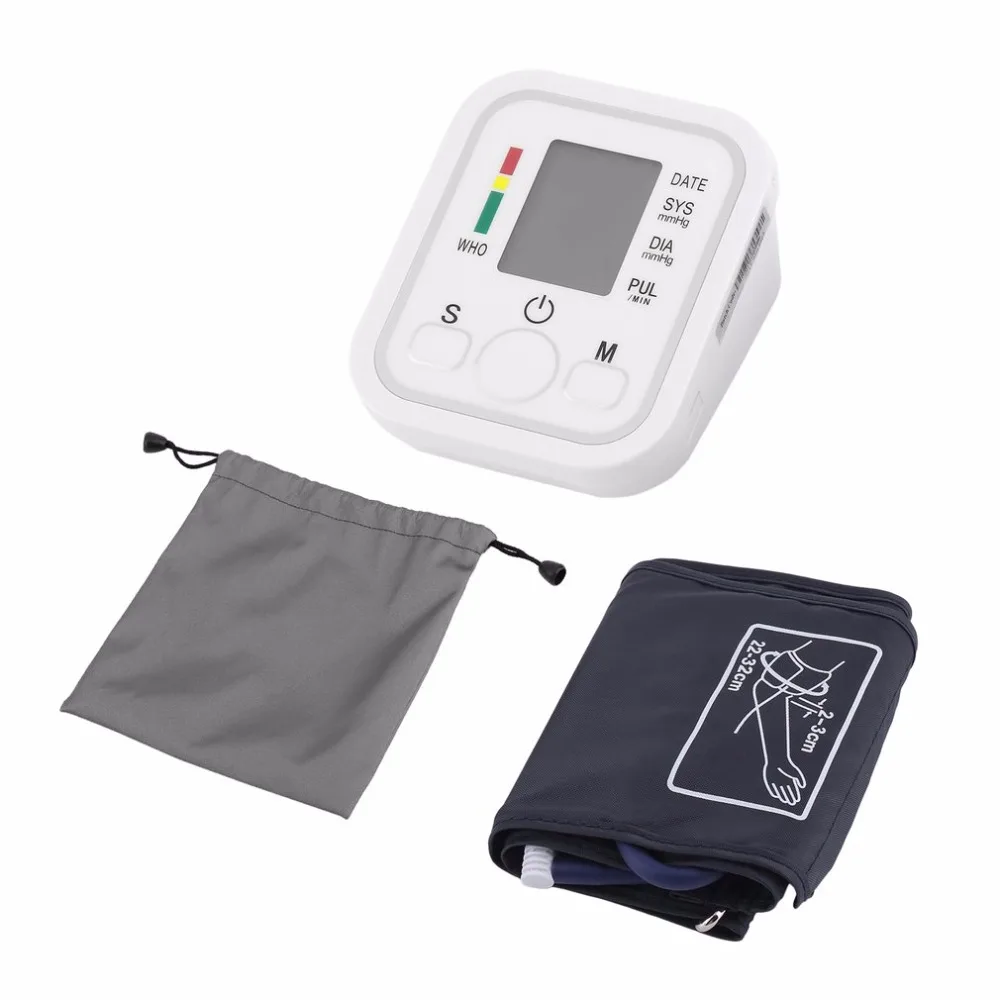 

Digital Upper Arm Blood Pressure Pulse Monitors tonometer health care bp Blood Pressure Monitor meters sphygmomanometer new
