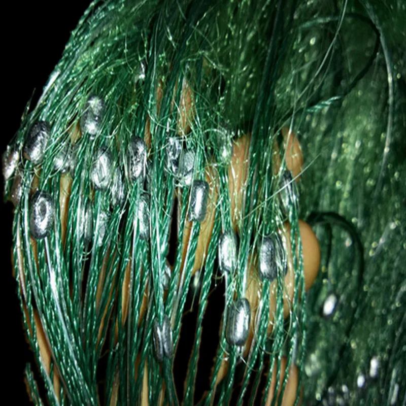 free shipping 100M new cast net fish trap three layer sticky fishing net china outdoor pesca fishing network gill net