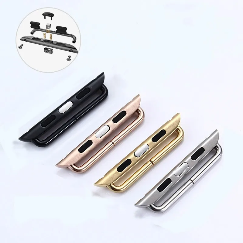 

Adapter For Apple Watch Series 4 3 2 1 38mm Strap for iwatch 40mm 44mm Band Stainless Steel Belt Clasp 42mm Watchband Connector