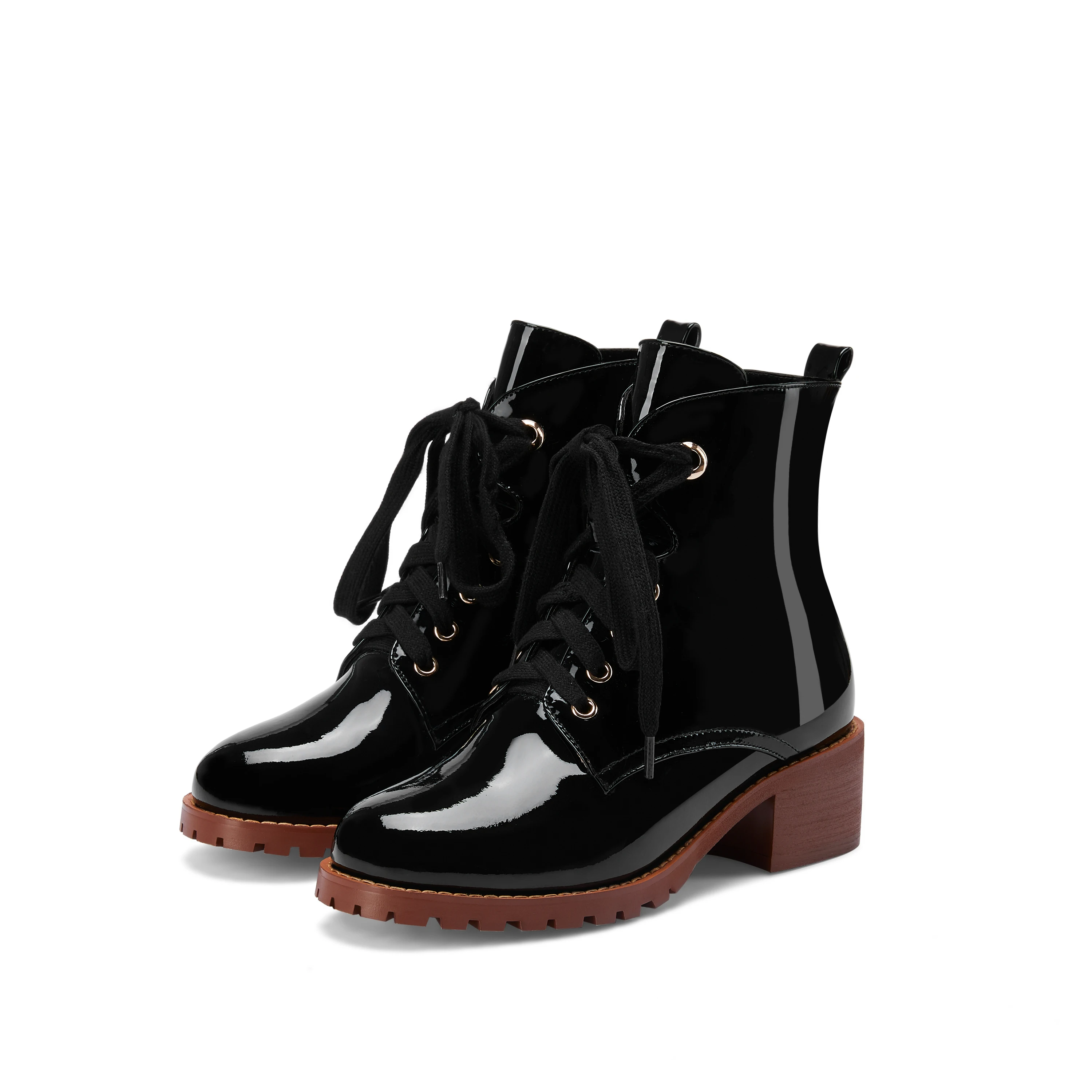 

High heel Martin's boots, high boots and long knee strapping boots.