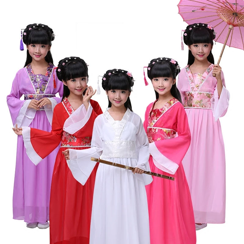 

Children's costume princess dress Guzheng performance service photo costumes Tang Hanfu noble girl costume costumes