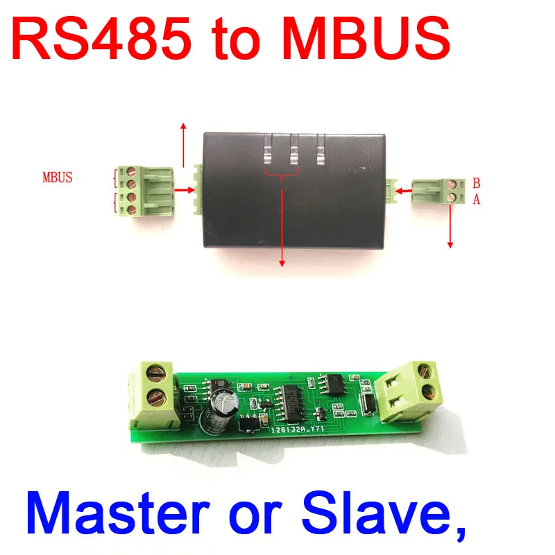 RS485 к MBUS мастер конвертер передачи данных модуль или RS 485 Slave для умного