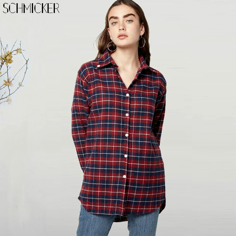 Buy SCHMICKER Women Spring Retro Vintage Boyfriend