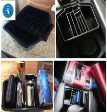 Yimaautotrims Auto Accessorio Nero Medio Contenitore di Stoccaggio di Controllo Multi-grid Scatola di Copertura Fit Kit Per Honda Civic 2016 2017 2018