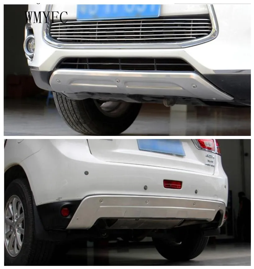 Для Mitsubishi ASX 2013 2014 2015 высокое качество нержавеющая сталь передние + задние