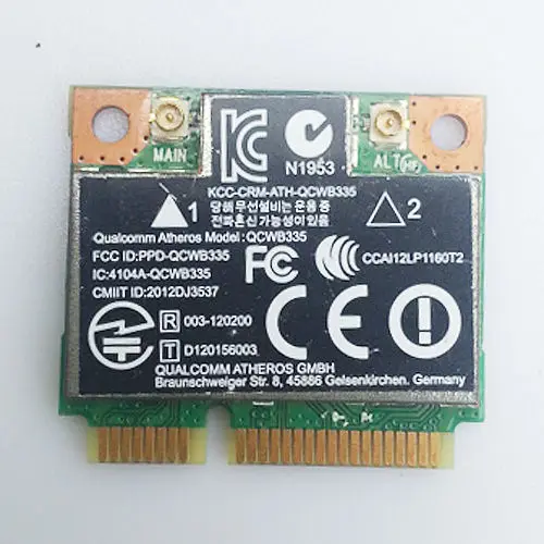 Беспроводная LAN карта 690019 001 QCWB335 Mini PCI E wifi + BT4.0 для HP 655 CQ58 ENVY 4 6 M4 M6 DV7|wireless lan card|mini pci-e