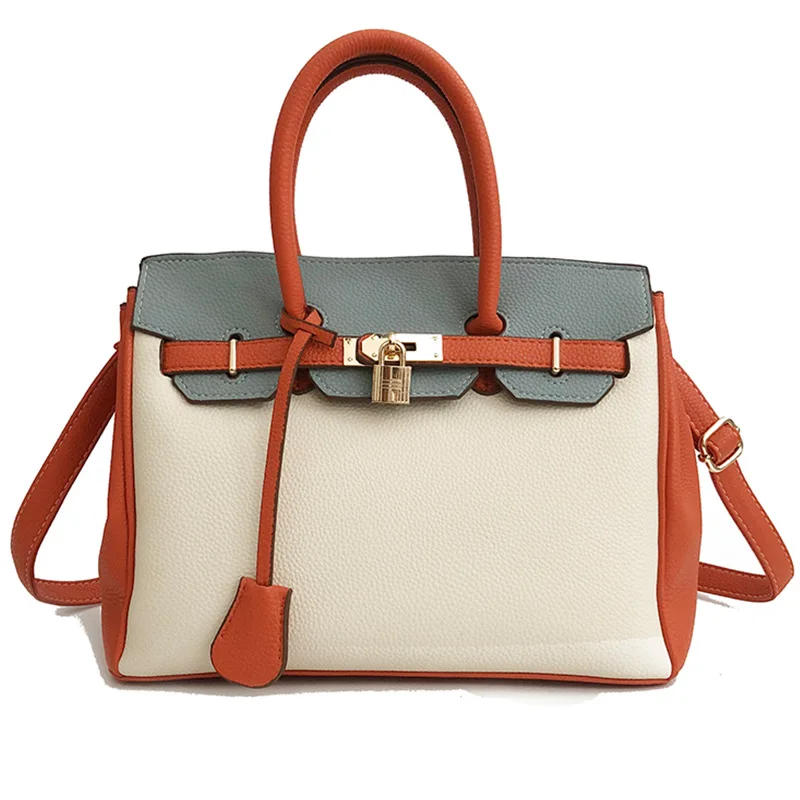 

Women's Handbags 2019 New Fashion Coloured Large Capacity Handbags Korean Version Baitao Fashion One Shoulder Tote Bag