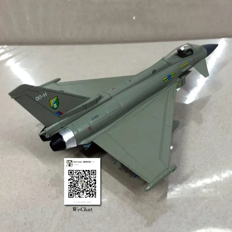 AMER 1/100 масштаб военная модель игрушки евроистребитель Тайфун EF-2000 истребитель литой металлический самолет модель игрушки для сбора, подарок