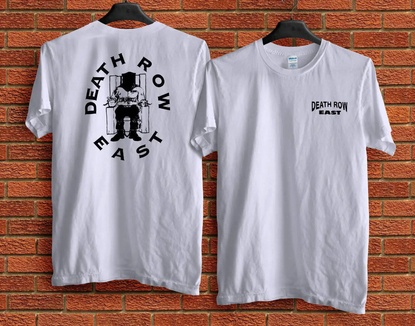 

HOT RARE DEATH ROW records EAST 1996 rap hip hop 2pac t-shirt new reprint New Fashion For Men Short Sleeve top tee