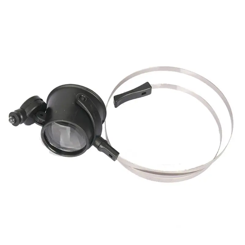 

15X Monocular Glass Magnifier Watch Jewelry Repair Tools with LED Light Magnifying Glass Watch Clock Repair Loupe Lens