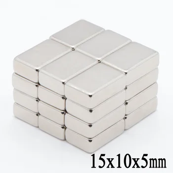 

20pcs 15mmx10mmx5mm Super Strong magnets 15x10x5mm Block NdFeB Cuboid Rare Earth Neodymium Magnets 15x10x5mm