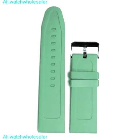 26mm Fancy Aqua Color Silicone Jelly Rubber Ladies Watch Band Straps WB1063L26JB
