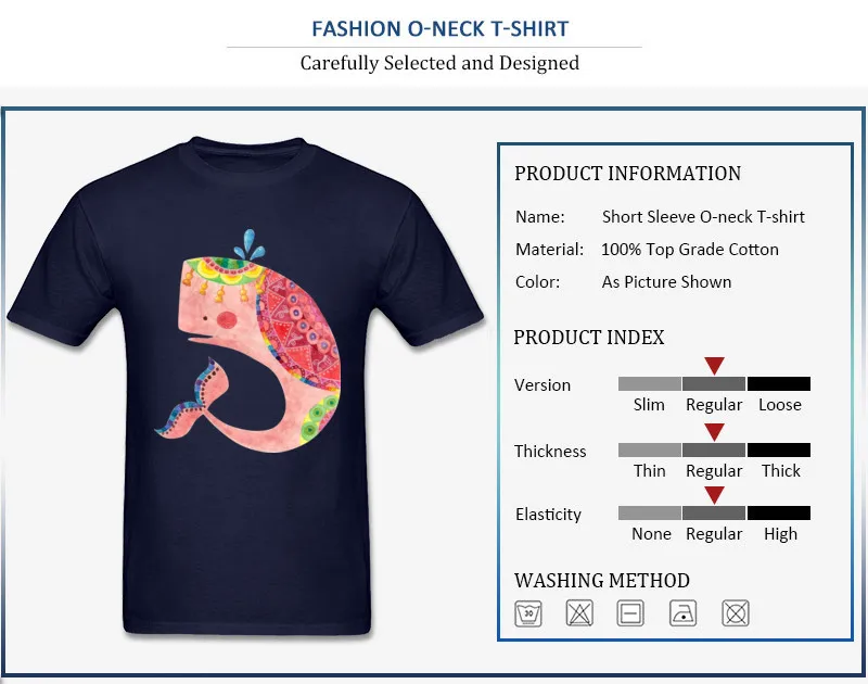 O Neck The Pink Whale All Cotton Youth Top T-shirts Custom Short Sleeve Tops & Tees 2017 Hot Sale Cool Tee-Shirt The Pink Whale