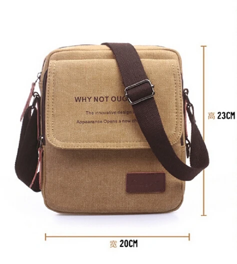 Мужская сумка мессенджер Bolso X0008 винтажная дорожная через плечо в стиле милитари