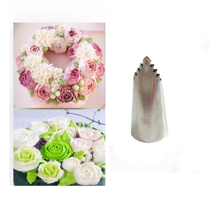 Aliexpress.com : Buy #95 Leaves Tube Decorating Tip ...
