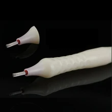 Дизайн Одноразовые 10 шт Перманентный макияж татуировки микроблейдинг Наложение теней ручка с круглым вкладышем 21 pin иглы для затенения бровей губ