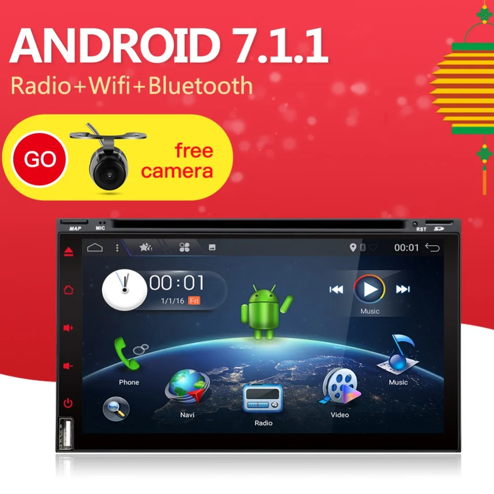 Bosion Christmas Sale Car Multimedia MP3 MP5 Player 2G+16G GPS Navigation Wifi Share For All Bluetooth DAB+ OBD TPMS FM AM | Автомобили и