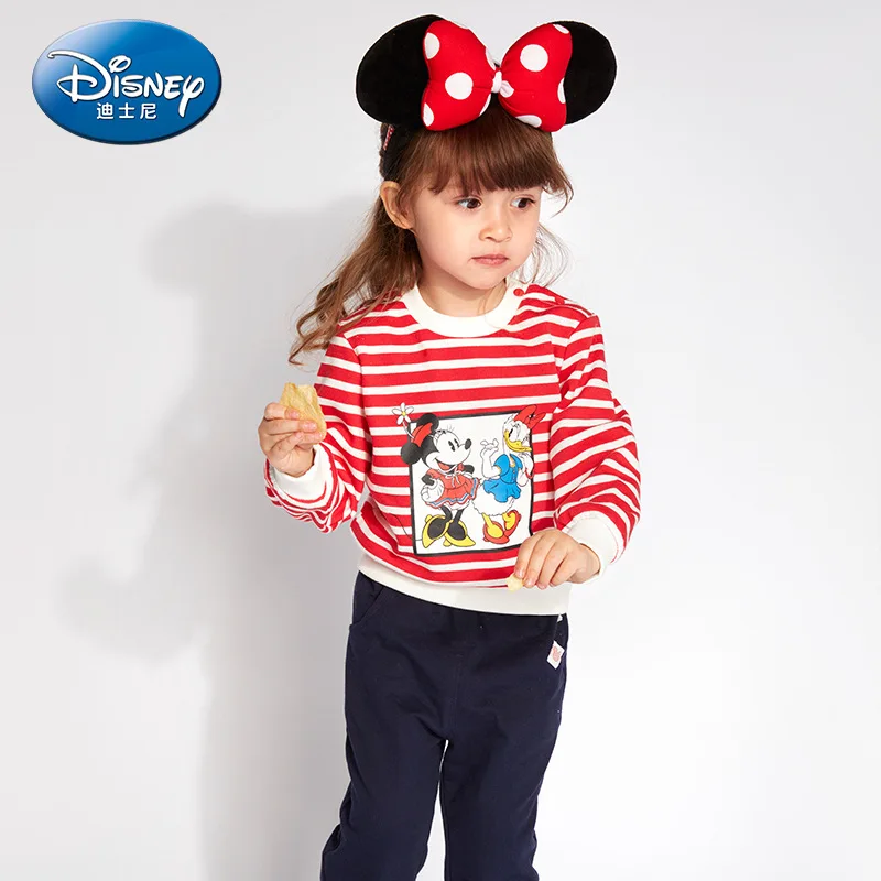 Новинка 2021 оригинальные костюмы для маленьких девочек от Disney толстовка с длинным