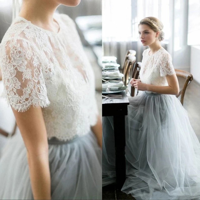 Country Vintage Wedding Dresses Colored