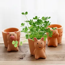 Gardening Potted Succulents Mini Ceramic Flower Plant Desktop Pot