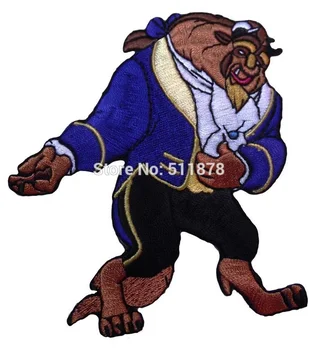 

4" Beauty and The Beast Logo TV MOVIE SERIES EMBROIDERED Sew On Iron On Patch TRANSFER Badge Gift Favor