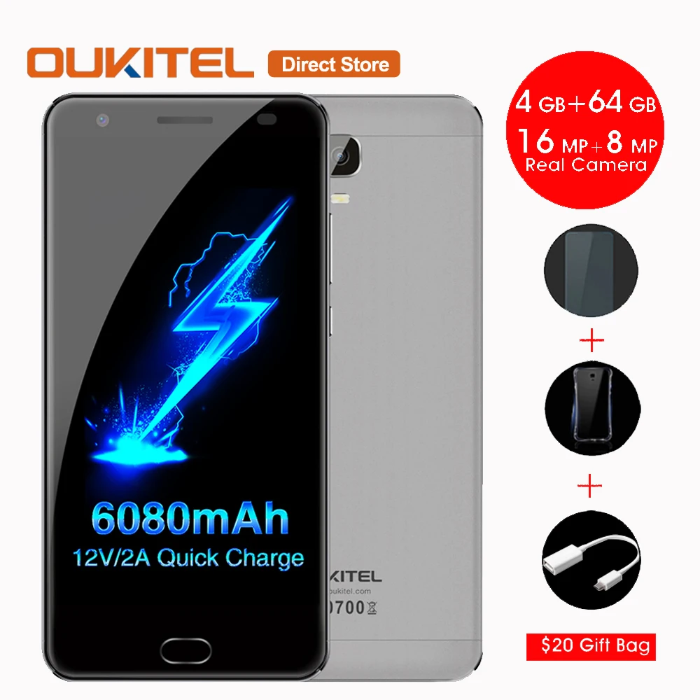 Цена за 6080 мАч OUKITEL K6000 Плюс 4 Г Смартфон Android 7.0 MTK6750T Окта основные 4 ГБ + 64 ГБ 16MP 12 V/2A 5.5 Дюймов Отпечатков Пальцев Мобильный Телефон Цена за 6080 мАч OUKITEL K6000 Плюс 4 Г Смартфон Android 7.0 MTK6750T Окта основные 4 ГБ + 64 ГБ 16MP 12 V/2A 5.5 Дюймов Отпечатков Пальцев Мобильный Телефон