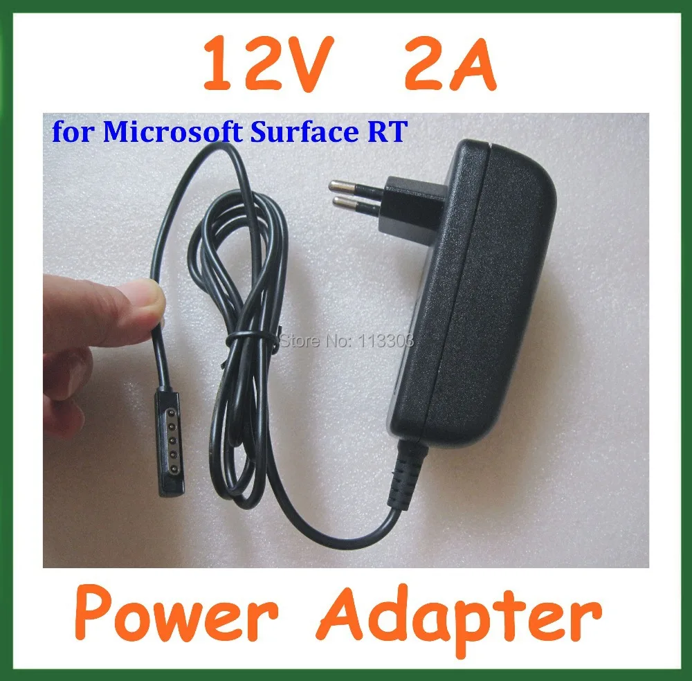 

10pcs 12V 2A Wall Charger EU US plug for Microsoft Surface RT 10.6 Tablet PC Power Supply Adapter High Quality