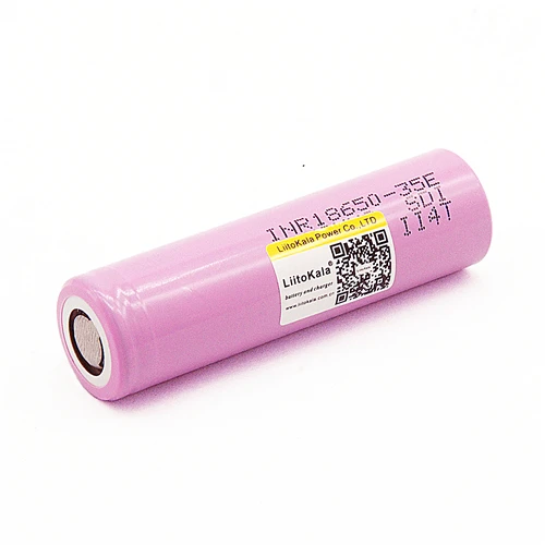 Liitokala INR18650-35E,, 3500 мА/ч, литиевая батарея, 10А, разрядка, 18650, 35E, 3,7 в, перезаряжаемая, 3500, большая емкость - Цвет: 1PCS