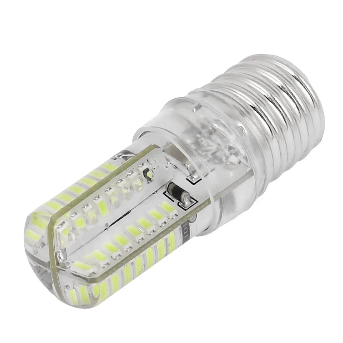 E17 Socket 5W 64 LED Lamp Bulb 3014 SMD Light Pure White AC 110V 220Vin LED Bulbs & Tubes from