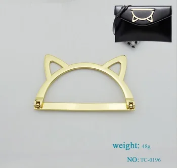 

(10 PCS / 1 lot) bags dasyure ear shape round hand holding ring clasp Hardware decorative accessories