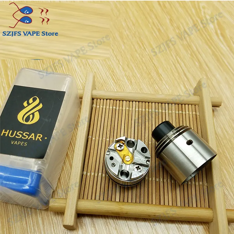 

NEW arrived Hussar RDTA VAPE 316 steel material 2ML Single drop of oil Rebuildable atomizer fit 510 thread mod VS Hussar RTA