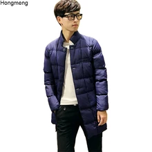 Лидер продаж, одежда, новинка, Мужская парка, зимняя куртка, модное качественное стеганое длинное пальто с воротником-стойкой, теплое пальто для мужчин