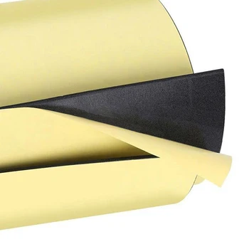 

1pc Car Door Protector Sticker Cover Decor Accessory 100x20CM Garage Wall Guard Safety Bumper Black 6mm Parking Strip Practical