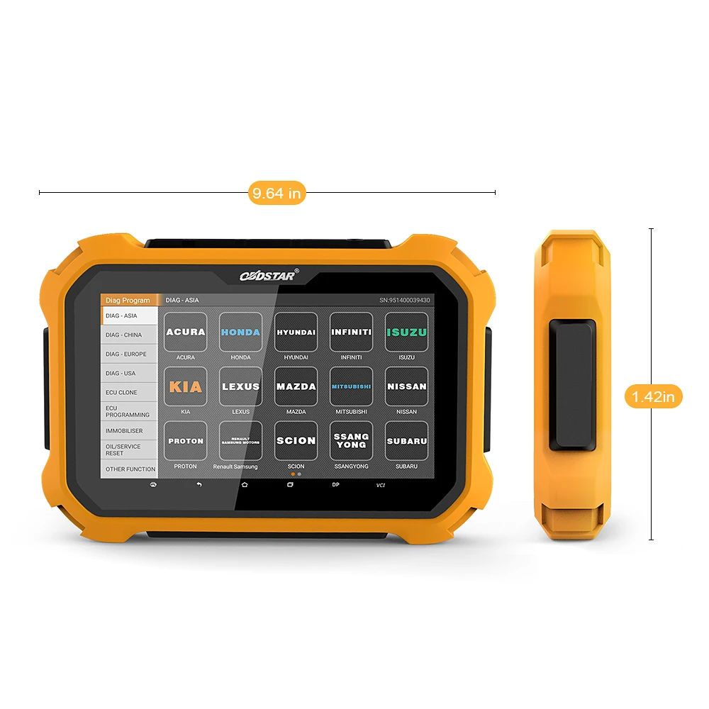 OBDSTAR X300 DP PLUS автомобильный ключевой программатор планшет полный комплект OBD2 EPB ABS