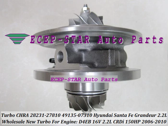 Турбокомпрессор турбокартридж CHRA TF035 28231-27810 49135-07310 для HYUNDAI Santa Fe величие 2.2L CRDi D 2006-10 D4EB 16 V 150HP