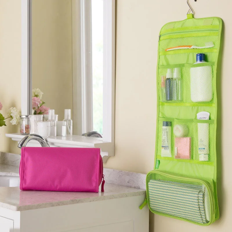

JPZYLFKZL Brand Hanging Cosmetic Bag Beauty Makeup Bag Women Travel Portable Cosmetics Organizer Men Bath Waterproof Washbag