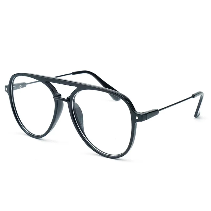 Progressive Frauen Photochrome Gesicht Männlichen Dioptrien 146mm Jahrgang Rezept Breites Männer mehrfach Luftfahrt Übergroßen transparent Myopie Gläser Cubbojue Schwarzes qXw4x7O6w