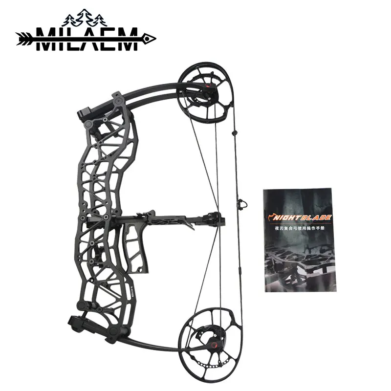 

40-60lbs Archery Compound Bow Steel Ball Dual-purpose Bow IBO370FPS Triangle Pulley Catapult Bowfishing Bow Shooting Acceoories