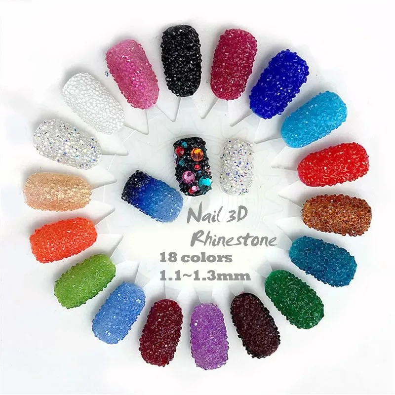 

Fashion Tiny Mini Crystal Micro 1.1-1.3mm Mini Nail Arts Rhinestones Decoration DIY For 3D Nail,1440pcs/280pcs