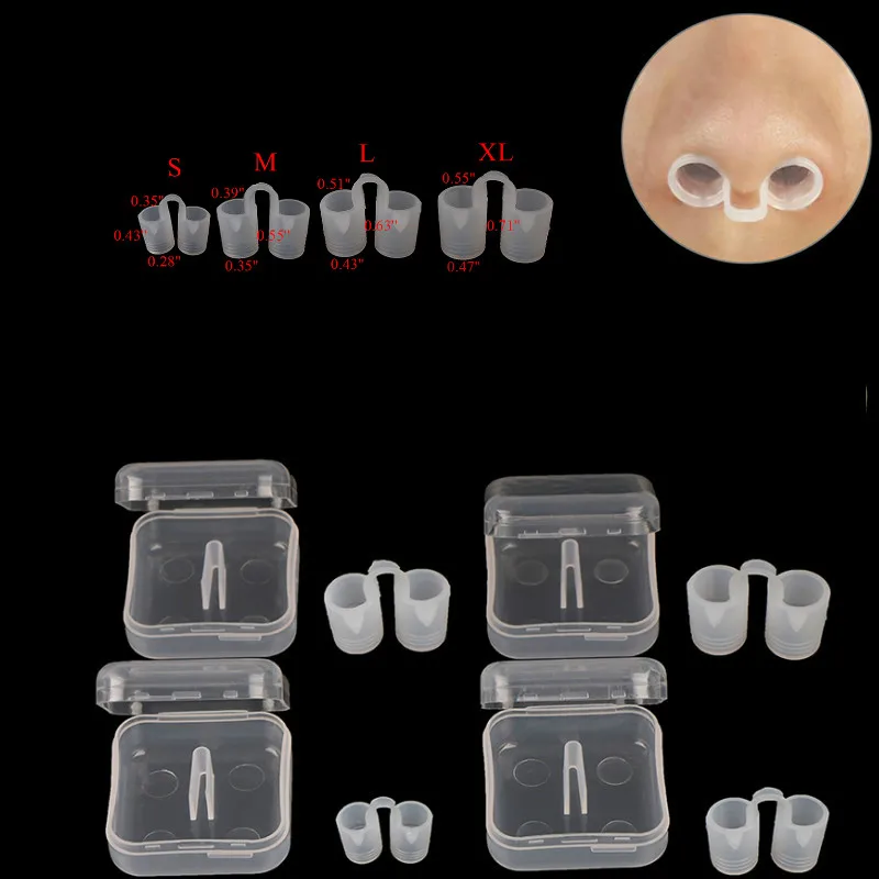 2PCS Anti Snoring Breathe Easy Sleep Nose Clip Snore Stopper Aid Nasal Dilators Device Congestion No Strips Cones | Спорт и