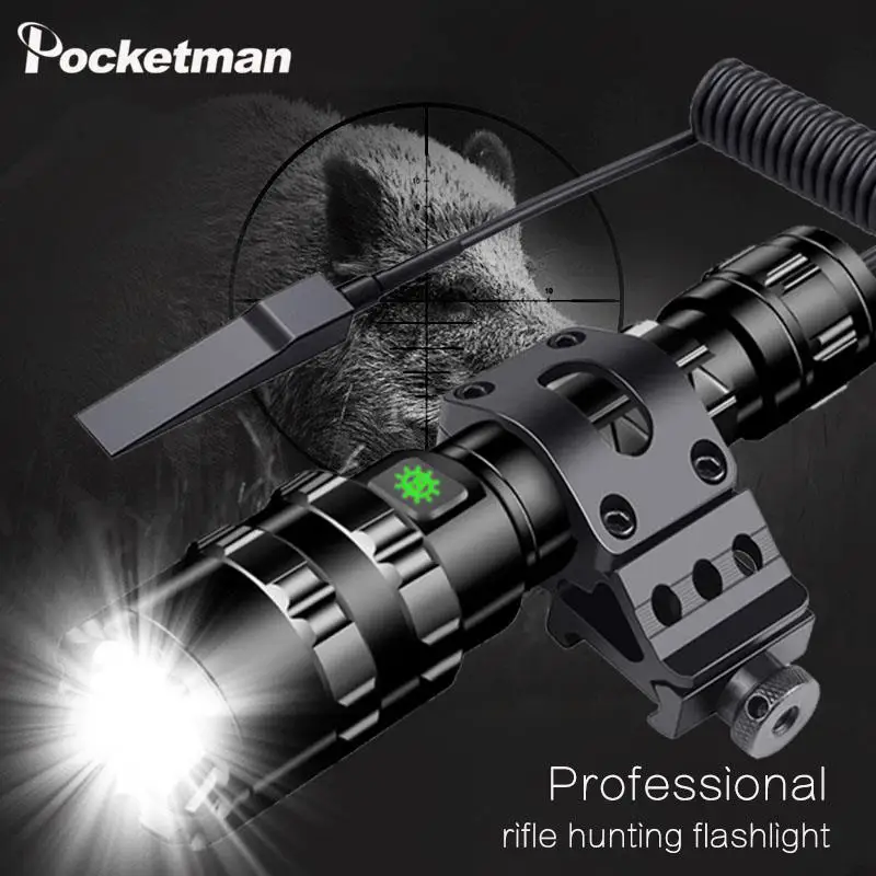 

60000Lums Tactical LED Flashlight Ultra Bright L2 Hunting light USB Rechargeable Waterproof Torch light 5 Modes by 1*18650