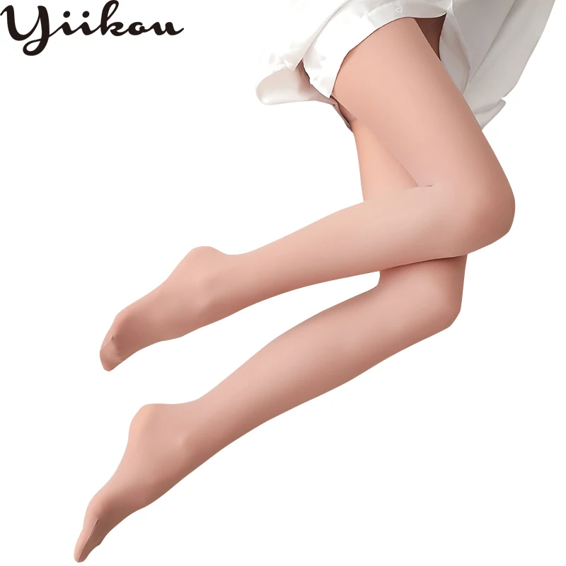 

Spring and summer new women's sense mask light leg wire tights anti-hair off silk stockings female arbitrary cut foot pantyhose