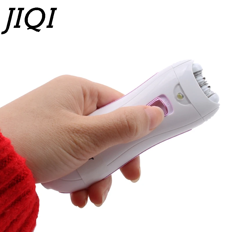 JIQI Depilatory Electric Female Epilator rechargeable Women Hair Removal Facial Body Armpit lady shaver Leg Depilador Depilation