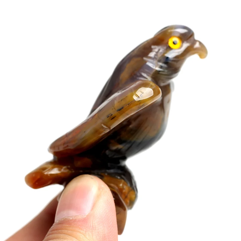 100% Natural energy stone carving bird beautiful skull the real healing fate preventable | Дом и сад