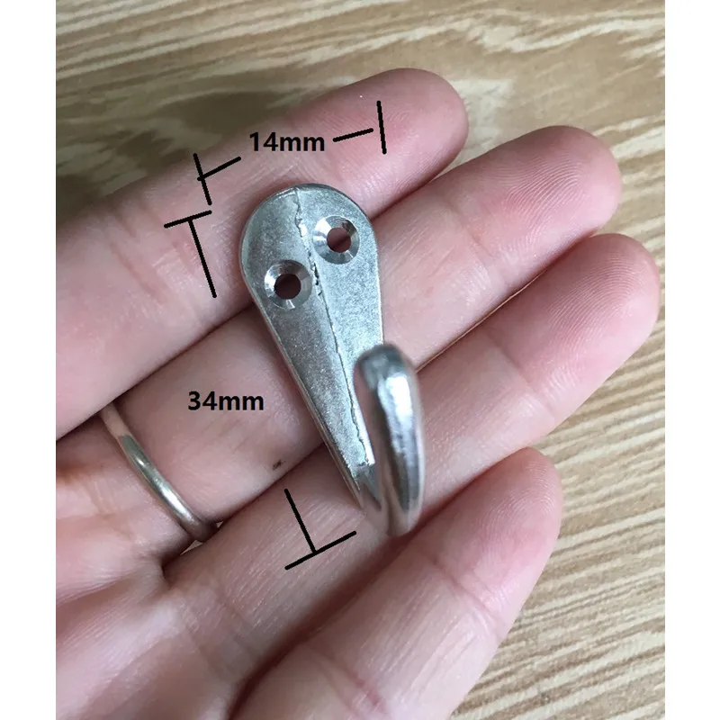 Zinc-Alloy-Wall-Hooks-Clothes-Hat-Bathroom-Apartments-Hook-With-2-Holes-Black-White-Color-10Pcs (2)