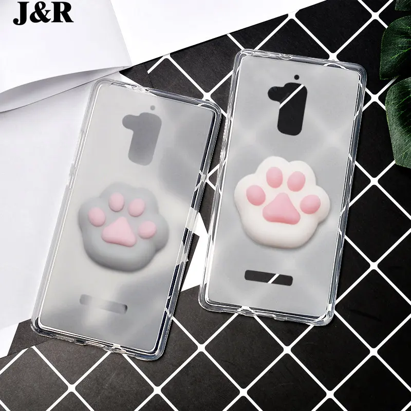 Case For Asus Zenfone 3 Max ZC520TL X008D Back Cover Silicone Soft TPU Cases Cute Animal Cat Claw Squishy Bags For Asus Zenfone3